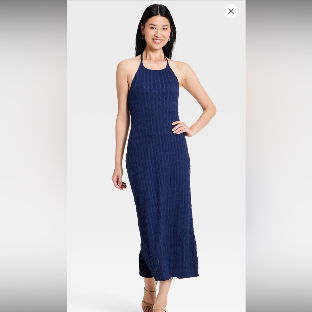 A New Day Women’s textured knit Maxi bodycon dress NWT